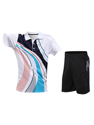 休闲运动服(蓝/白)